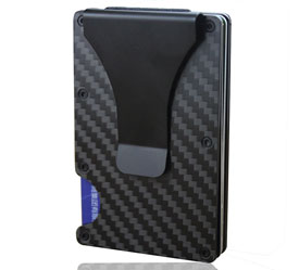 Carteira Carbon Wallet. Design moderno e prático.