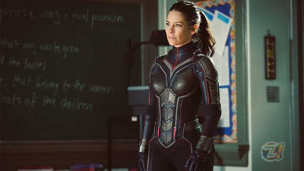 Evangeline Lilly no set de 'Homem-Formiga'  