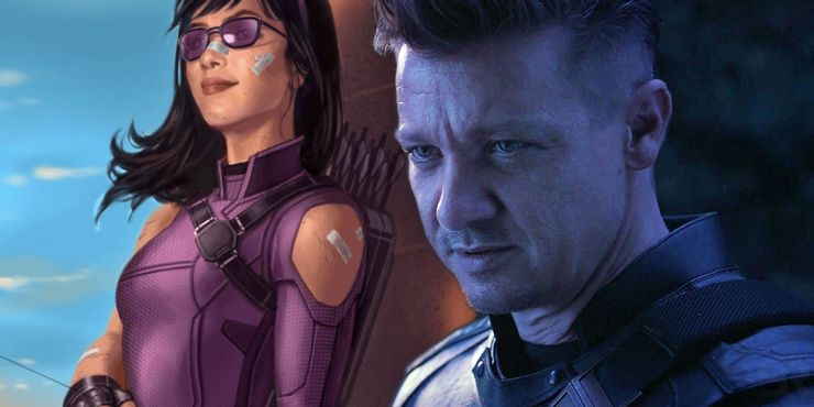 Jeremy Renner  no longa Hawkeye, da Marvel.