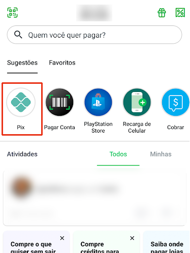 Já os app de pagamentos, como PicPay, também oferecem suporte ao sistema Pix